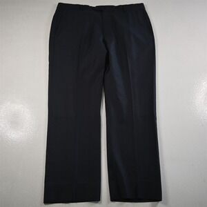 Nordstrom 36x28 Blue 100% Wool Flat Front Straight Mens Pants